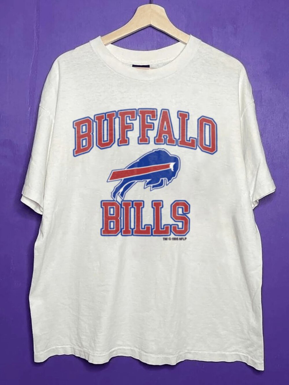 Vintage 1995 Logo Buffalo Bills Football Crewneck Shirt, Retro NFL Bills Shirt